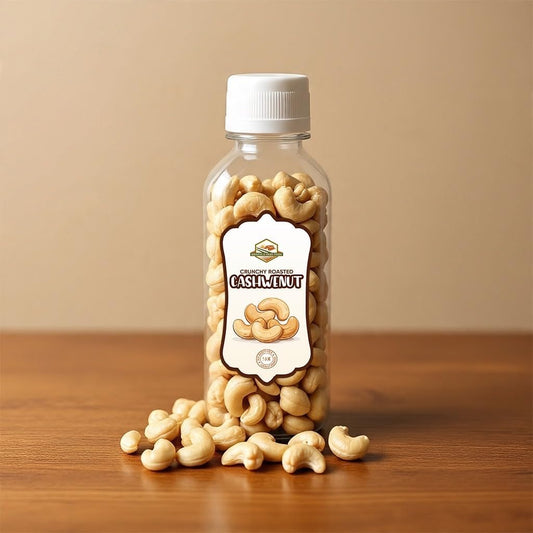 RIRAFIELD FARM FOODS Crunchy Roasted Cashew Nuts in Premium Storage Bottle 500G (FROM NIGERIA)